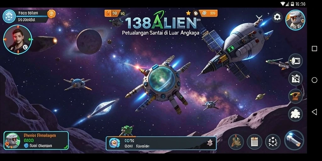 Tampilan gameplay 138ALIEN dengan alien unik dan sistem manajemen sumber daya.