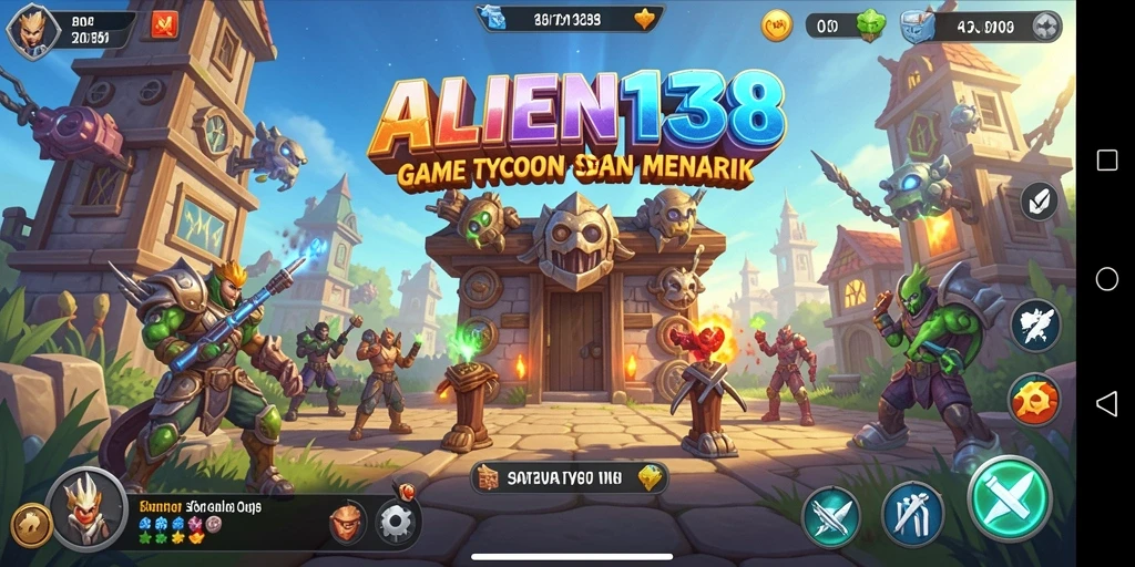 Screenshot gameplay Tycoon yang menampilkan manajemen bisnis.