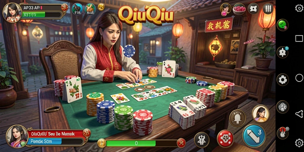 Gameplay QiuQiu yang menantang dan seru di API33.