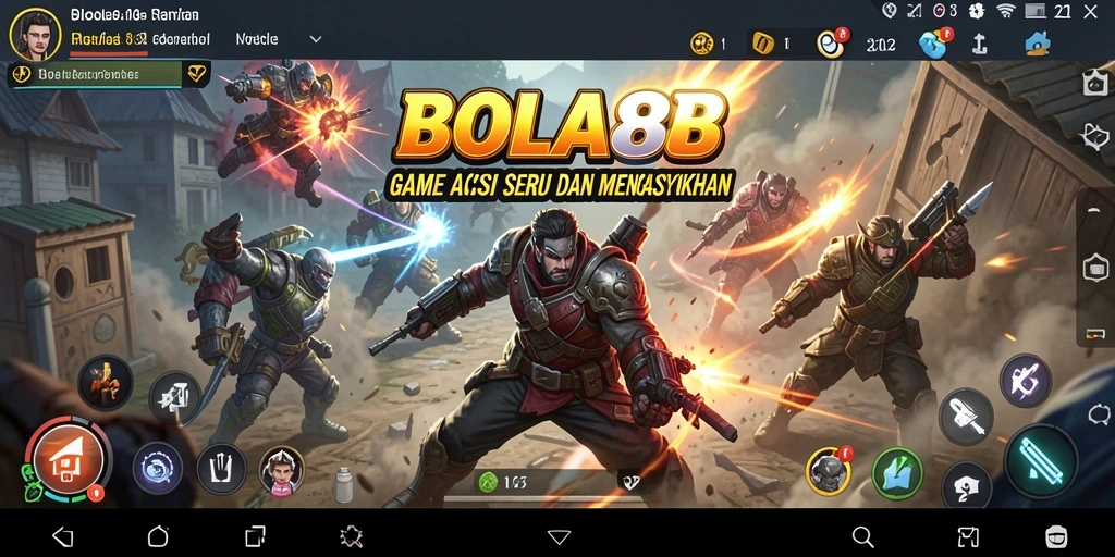 Tampilan gameplay BOLA88 yang penuh aksi dan tantangan seru.