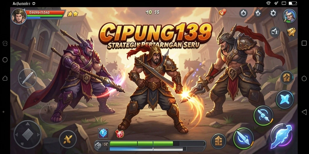 Tangkapan layar menampilkan strategi seru dalam pertempuran CIPUNG138.