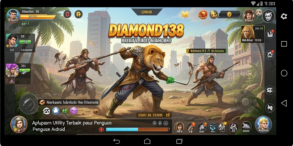 Tampilan utama DIAMOND138 menampilkan fitur optimasi perangkat.