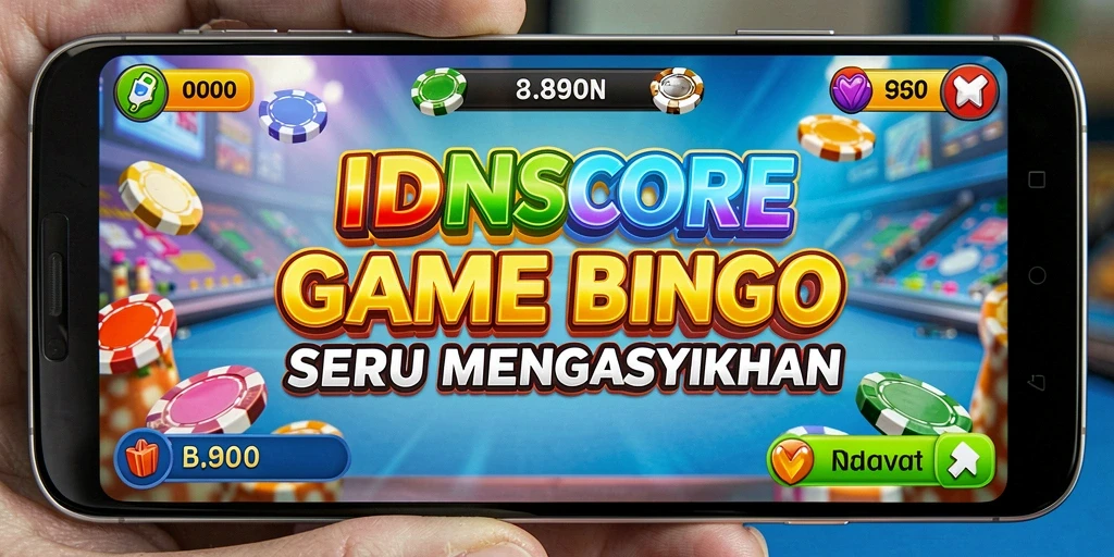 Screenshot IDNSCORE menampilkan gameplay yang menarik dan dinamis dalam permainan Bingo.