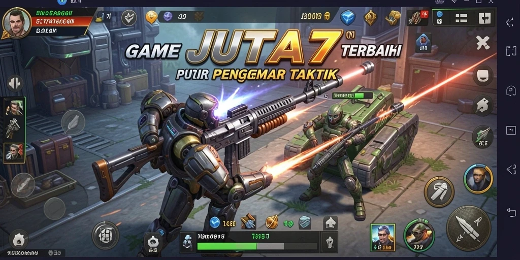 Tampilan gameplay JUTA7 yang mendebarkan dengan banyak strategi.