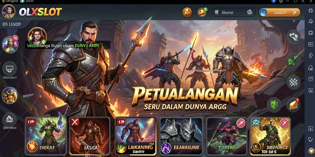 Screenshot gameplay menampilkan pertarungan epik di dunia ARPG.