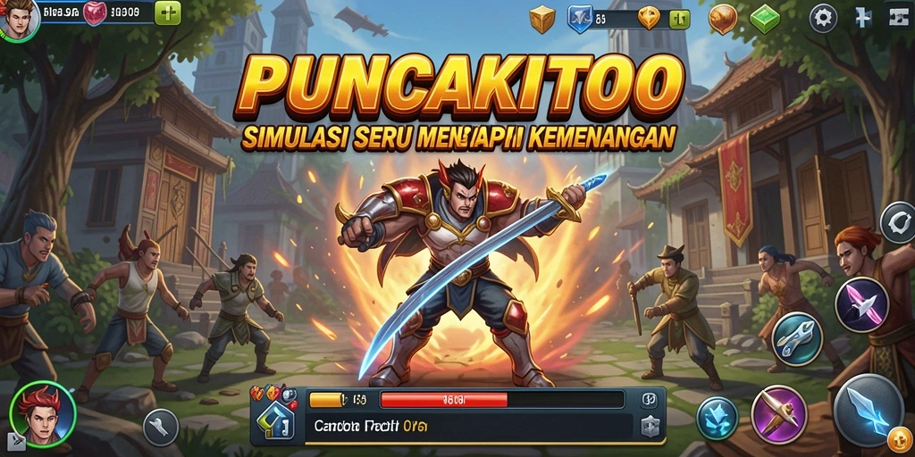 Tampilan gameplay PUNCAKTOTO yang seru dan menantang.