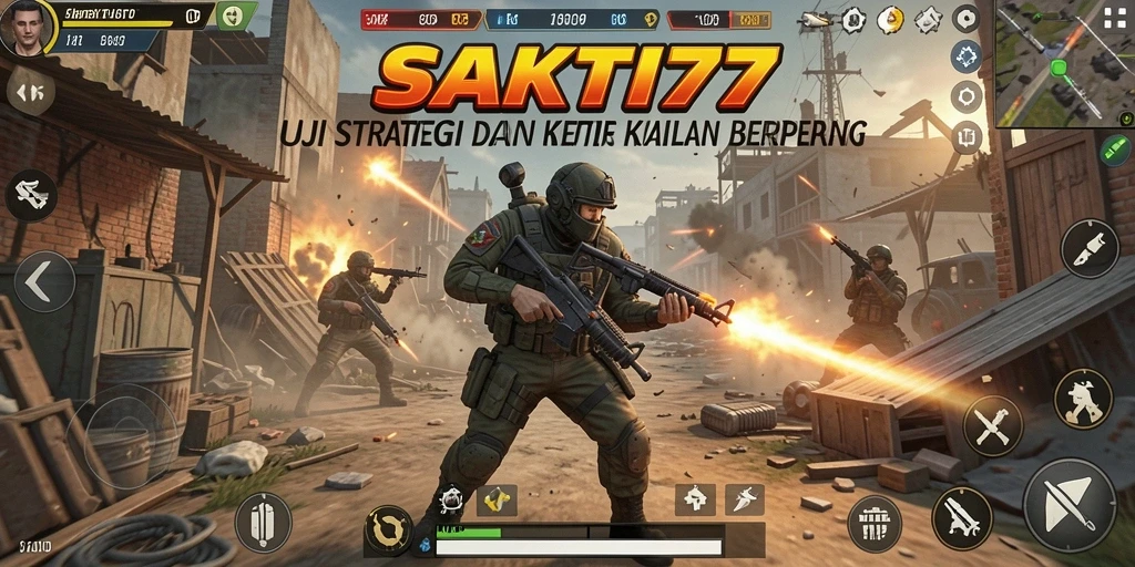 Screenshot gameplay SAKTI77 yang menampilkan aksi pertempuran strategi