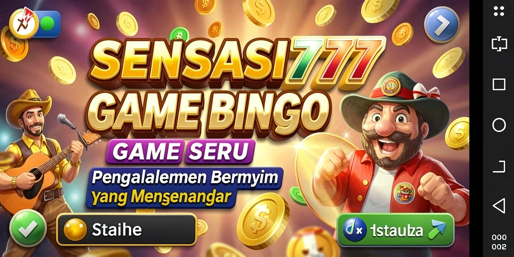 Tampilan gameplay seru dalam permainan Bingo SENSASI777.
