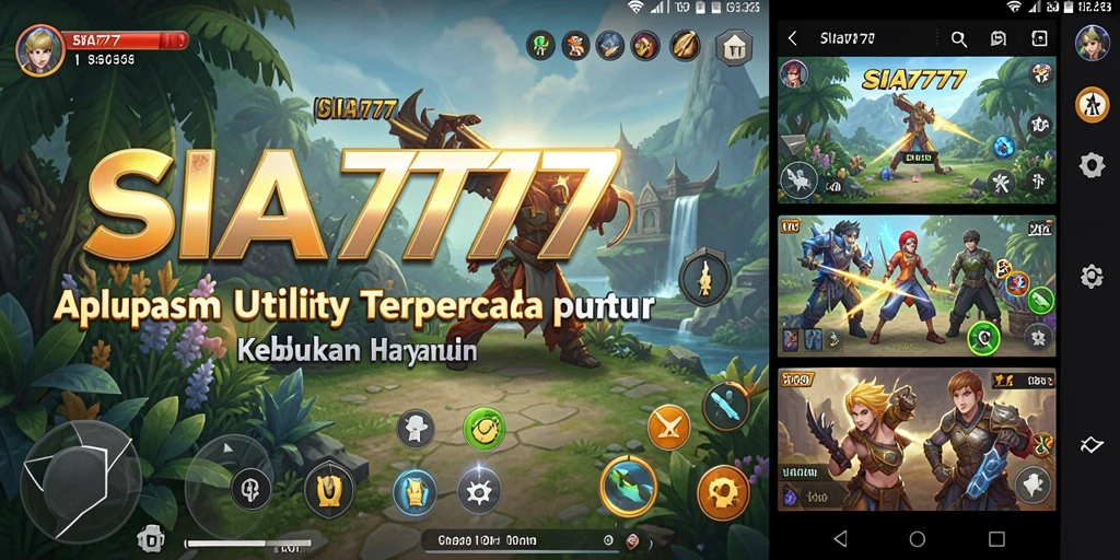 Tampilan antarmuka SIA777 yang modern dan minimalis.