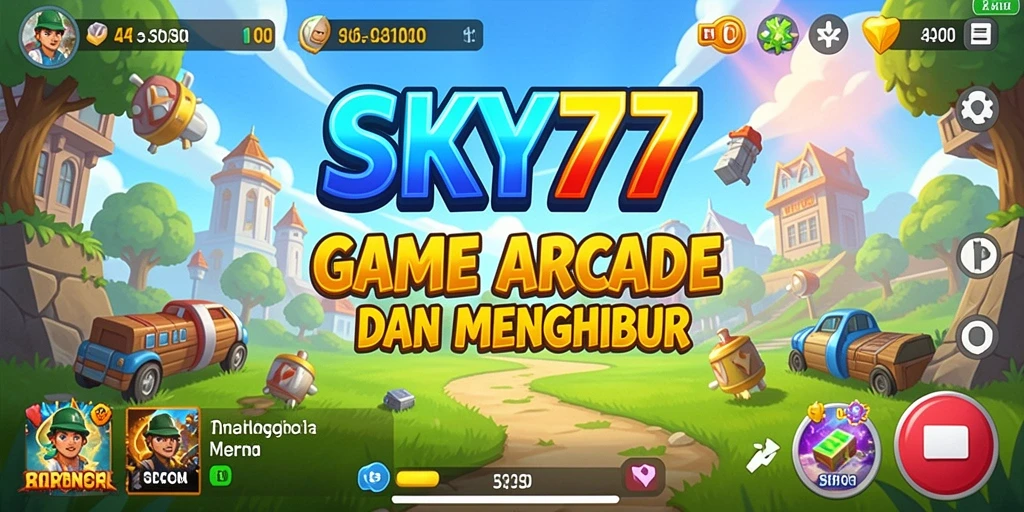 Screenshot menunjukkan aksi seru dalam permainan SKY77 dengan grafis menawan.