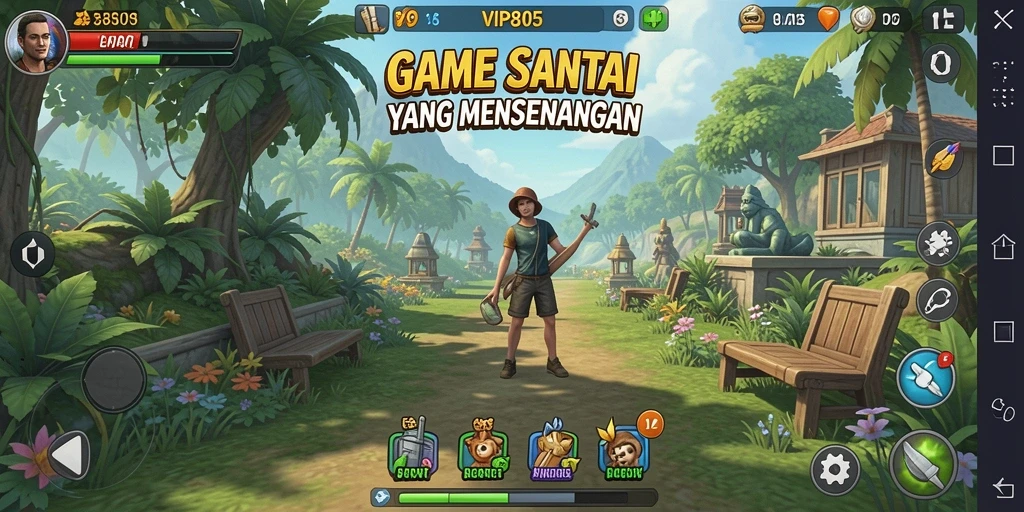 Screenshot VIP805 menampilkan gameplay yang asyik dan penuh warna.