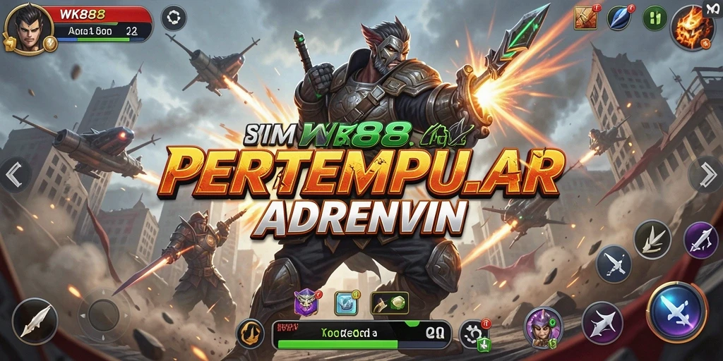 Tampilan gameplay WK888 yang mendebarkan dan penuh aksi.